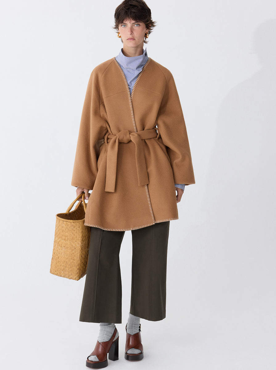 SONOMA Wrap Cardigan Camel – CÂLLAS Milano