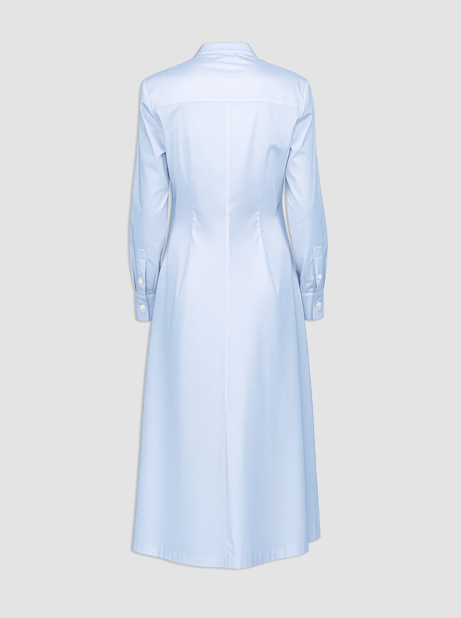 GENNY Long sleeve shirtdress Pale Blue – CÂLLAS Milano