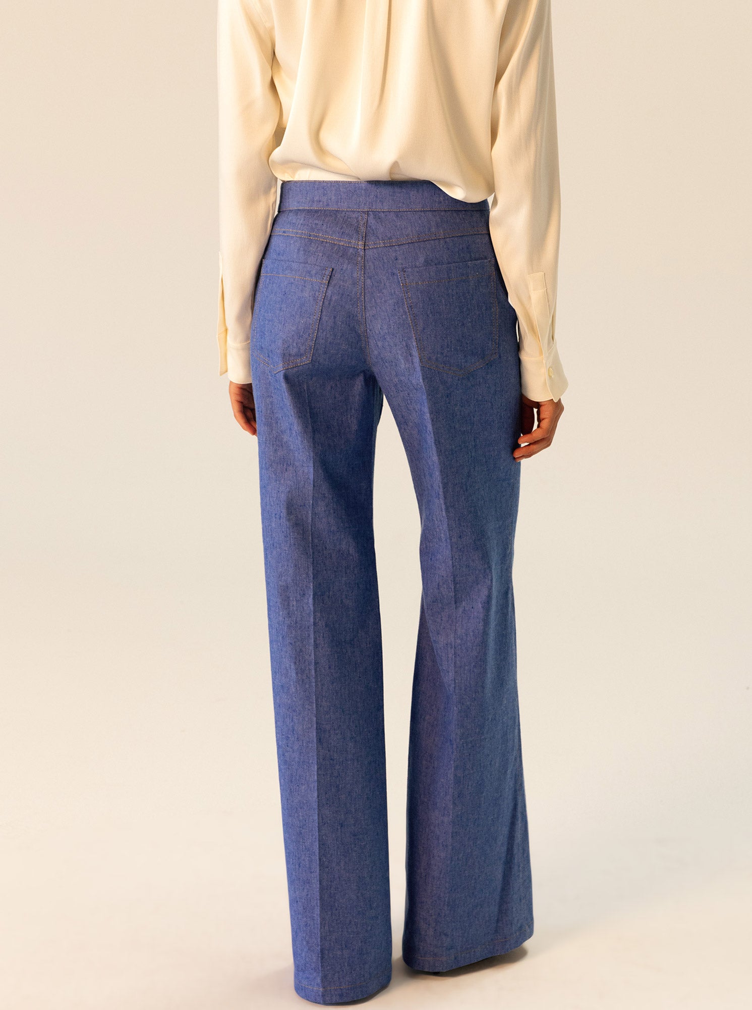 Câllas flared denim Trousers 