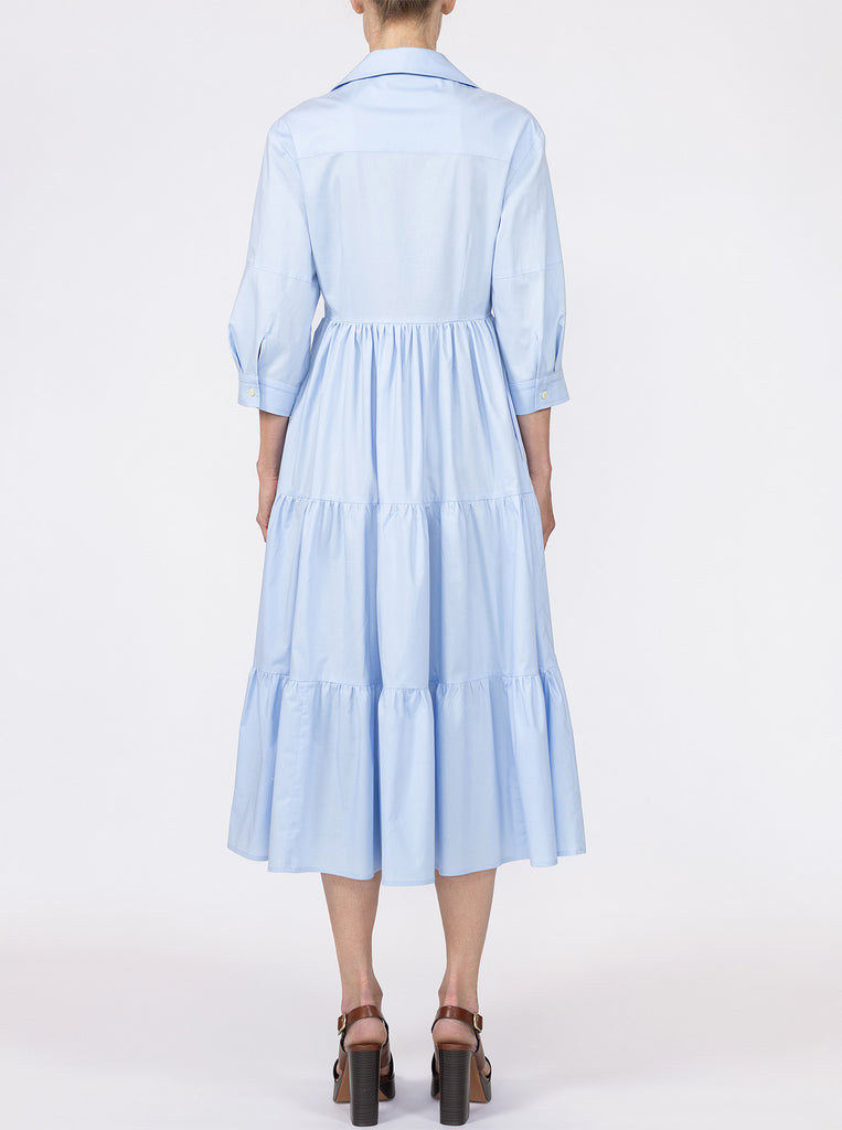 pale blue shirt dress The Javier Pale Blue XS / Pale Blue main image 0