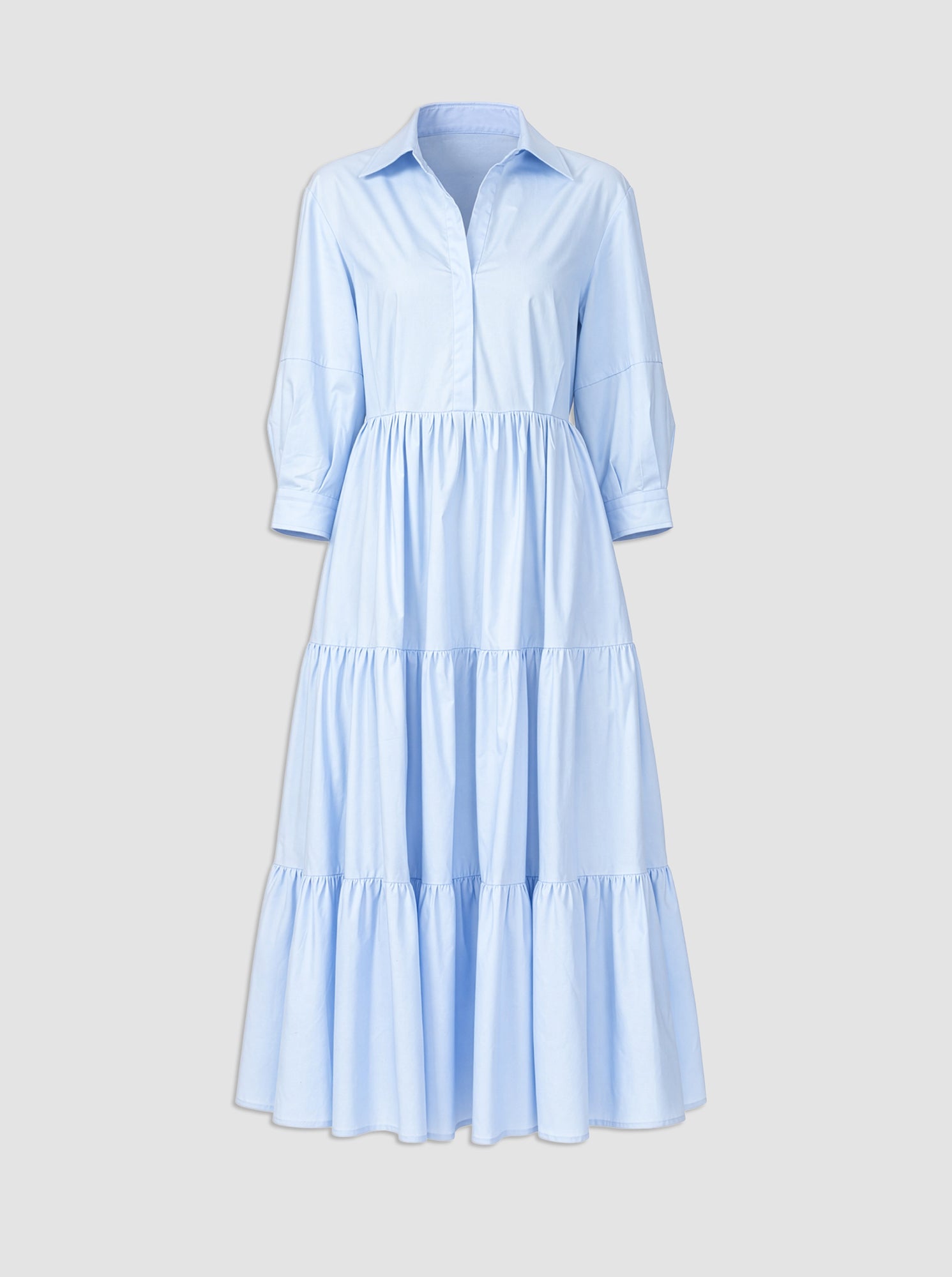 Callas Milano Women's Marseille Tiered Dress - Pale Blue