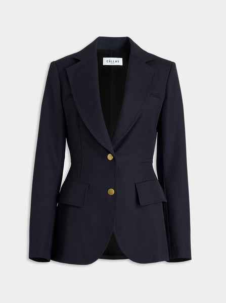 NEPTUNE 2 Button Blazer Navy – CÂLLAS Milano