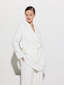 VITTORIA DOUBLE CREPE JACKET IVORY