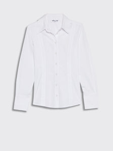 RIPLEY - FITTED BUTTON FRONT SHIRT WHITE