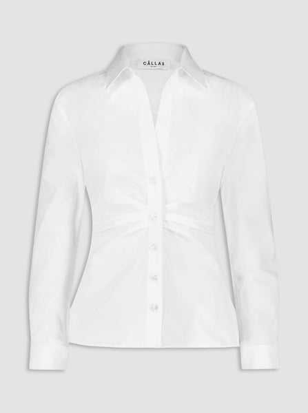 SAVILE Stretch Poplin Shirt White – CÂLLAS Milano