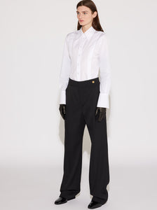 SYDNEY - RELAXED MENSWEAR-STYLE PANT BLACK