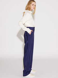 SYDNEY - RELAXED MENSWEAR-STYLE PANT NAVY