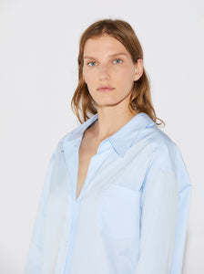 PETRA COTTON POPLIN SHIRT BLUE
